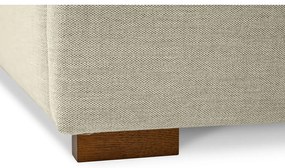 Letto matrimoniale imbottito beige con doghe in legno 180x200 cm Dreamer - Scandic