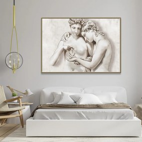 Arte Mariani quadro dipinto a mano contemporaneo Amore e Psiche 80 x 110 cm