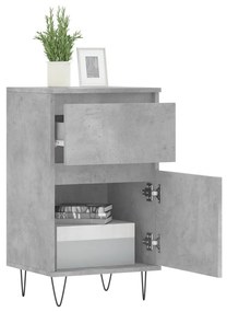 Credenza grigio cemento 40x35x70 cm in legno multistrato