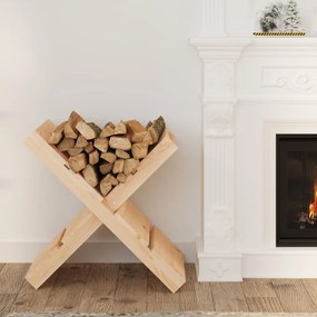Portaceppi 47x39,5x48 Cm İn Legno Massello Di Pino /