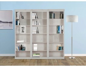 Libreria in legno di pino bianco 222x223 cm Anita - Støraa