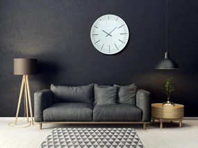 Orologio elegante bianco nel soggiorno 50 cm