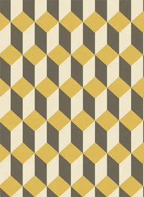 Cole & Son Carta da parati Delano - Yellow/ Black