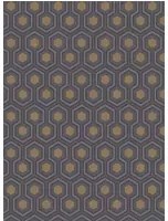 Cole & Son Carta da parati Hicks' Hexagon - Grey/ Bronze