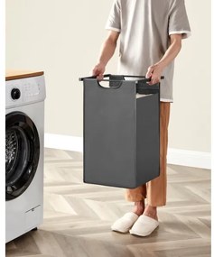 Cesto portabiancheria REX marrone/grigio