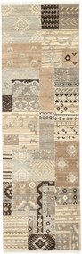 Patchwork Tappeto 250 x 80 (Indian) Annodato A Mano