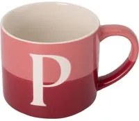 Tazza lettera P rosa 400 ml Blend Collection