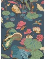 GP & J Baker Carta da parati Nympheus - Indigo/ Teal