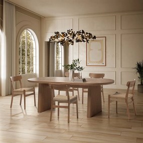 Tavolo da pranzo con effetto frassino 100x200 cm Blair – MOME