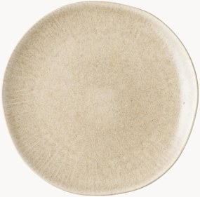 Set di 4 piatti da colazione fatti a mano Viola