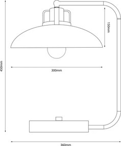 Lampada da tavolo FELIX 1xE27/60W/230V blu