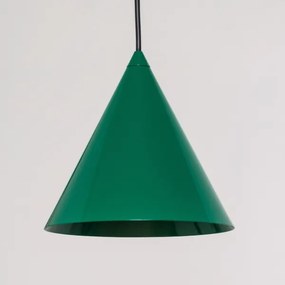 Lampadario a sospensione con cavo ETNA II 1xE27/15W/230V, Ø 18,5 cm, verde