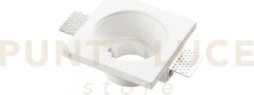 Incasso entity bianco quadrato 1 luce attacco gu10 12x12x5,4cm in g...