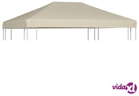 vidaXL Copertura Superiore per Gazebo 310 g/m² 4x3m Beige
