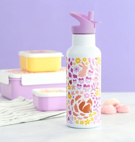 A Little Lovely Company - borraccia in acciaio inox, 500 ml - giardino fiorito