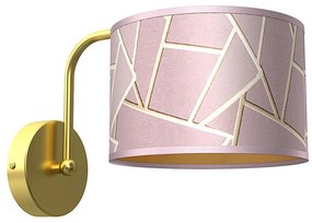 Applique ZIGGY 1xE27/60W/230V rosa/oro