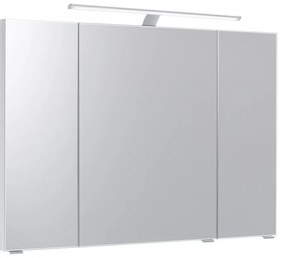 Pensile con luce Solitaire PELIPAL bianco lucido L 120 x H 70 x P 32 cm