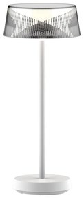 Lampada da tavolo LED dimmerabile CASABLANCA LED/3,4W/5V USB 3600 mAh IP44 bianco