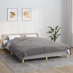 Coperta Ponderata Grigia 220x235 Cm 15 Kg Tessuto /