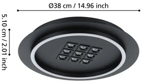 Eglo 901191 - Plafoniera LED dimmerabile BALAZOTE LED/21,4W/230V nero +RC