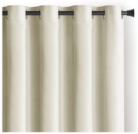 Tenda parzialmente oscurante color crema in velluto 140x270 cm Eyelets – Restilo