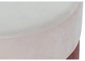 Poggiapiedi DKD Home Decor Rosa Dorato Metallo Velluto 48 x 48 x 47 cm