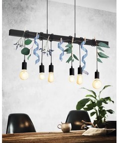 Eglo 49755 - Lampada a sospensione TOWNSHEND 6xE27/60W/230V