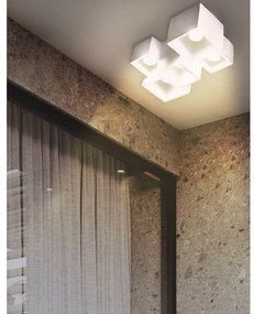 Applique da Soffitto in Gesso Pitturabile, H150mm, 5xGU10 Colore del corpo Bianco