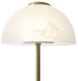 Lampada da tavolo di design oro con vetro opale incl. LED dimmerabile - Joya
