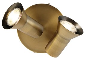 Faretto da soffitto rotondo bronzo orientabile e girevole - Karin 2