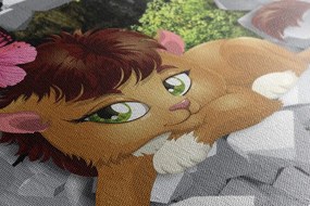 Quadro su tela – Cucciolo di leone adorabile