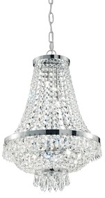 Lampada a sospensione 9 luci cromo D 45 x H 71 cm