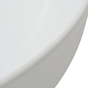 Lavandino Triangolare in Ceramica Bianca 50,5x41x12 cm