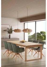 Tavolo da pranzo con piano effetto rovere 100x220 cm Rina – Marckeric