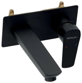 Novaservis - Rubinetto per lavabo da incasso METALIA ECO opaco nero