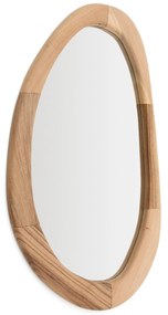 Kave Home - Specchio Selem in legno di mungur con finitura naturale 60 x 107 cm