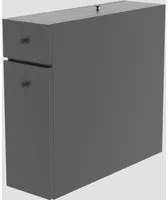 Mobile da bagno 20x55x60 cm grigio antracite Calencia