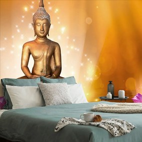 Carta da parati autoadesiva – Statua del Buddha sul fiore di loto