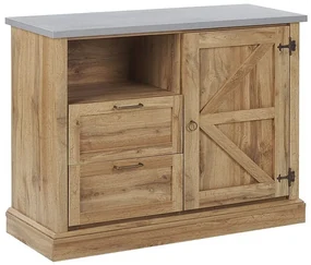 Credenza bassa,Armadietto,Mobile da Cucina Bianca 75x35x70 cm in Acciaio e  Vetro Temperato -BY31828