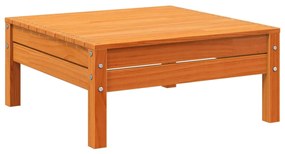 Poggiapiedi da giardino marrone cera in legno massello di pino
