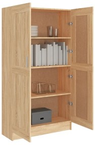 Libreria rovere sonoma 82,5x30,5x150 cm in legno multistrato