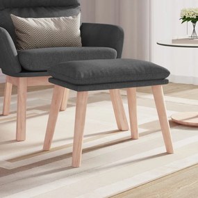 Poggiapiedi Grigio Scuro 45x29,5x35 Cm İn Tessuto /