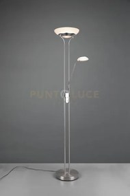 Orson piantana acciaio satinato led 6w 600lm, 3000k- 28w 3200lm, 30...