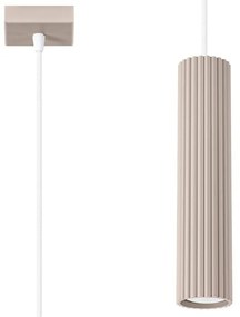 Lampadario grigio tortora in metallo Gleam – Sollux