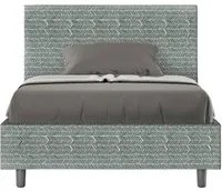 Letto 1 Piazza e Mezzo 120x210 cm con Rete Adele Aragona 7 Azzurro