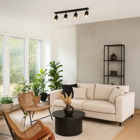 Faretto PIPE 4xGU10/10W/230V nero