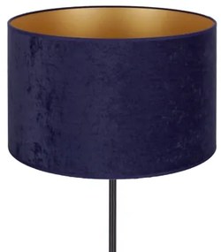 Duolla - Lampada da tavolo ROLLER 1xE14/15W/230V diametro 20 cm blu/oro