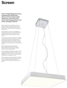 Redo 01-1124 - Lampadario LED a sospensione con filo SCREEN LED/48W/230V 3000K