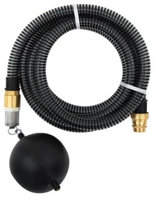 Tubo Di Aspirazione Con Raccordi İn Ottone Nero 1,1" 10 M Pvc /