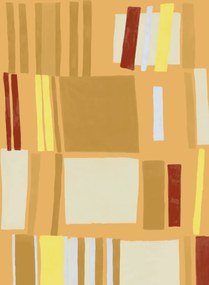 Élitis Carta da parati Renaissance - Orange/ Braun